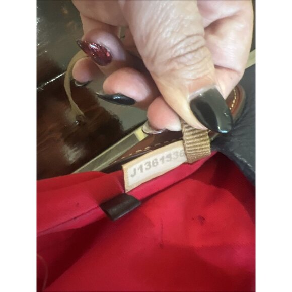 Dooney & Bourke Pebble Grain Logo Lock Shoulder Bag Blue Purse Handbag - Picture 12 of 16